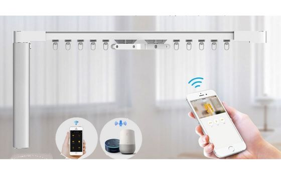 工場アルミニウム頑丈な天井のTuya卸し売りWifiモーター自動スマートな電気カーテンの線路システム