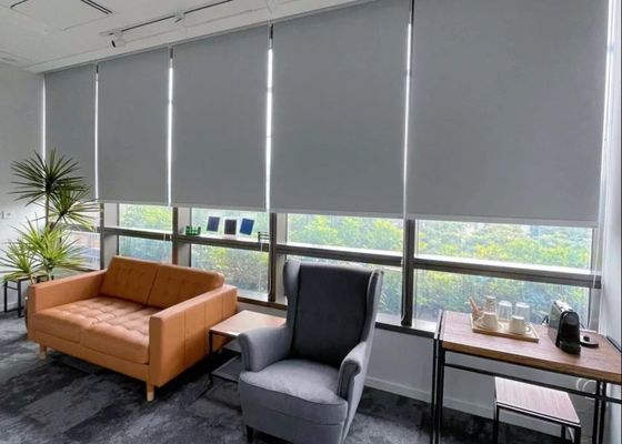 停電の居間のオフィスのための防水ローラーのブラインド ポリエステル材料