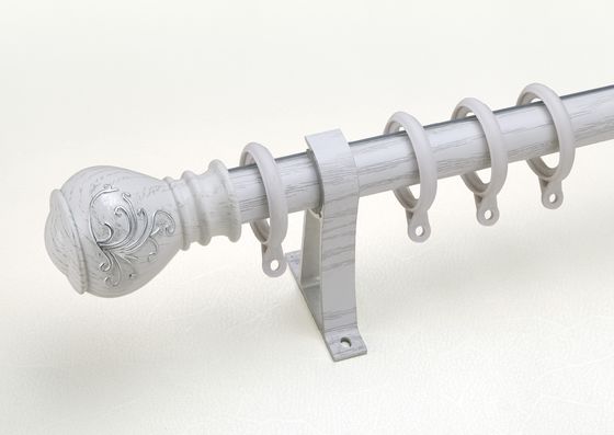 オーストラリア29mmの木製品の樹脂はハードウェアPelmetのカーテンのポーランド人切り分けられたプラスチック アルミニウムを落とす