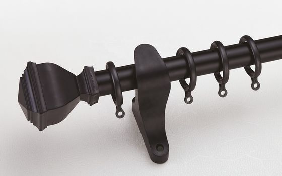 壁の台紙28mmのアルミニウム管の二重カーテン・レールのホールダーのイメージのカーテン