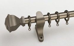 壁の台紙28mmのアルミニウム管の二重カーテン・レールのホールダーのイメージのカーテン