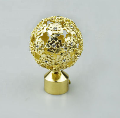 レストランのホテルのための球の帽子のカーテン・レールの金Finialsの贅沢な様式