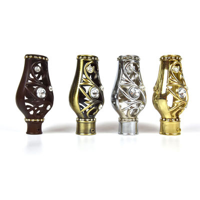 装飾のための王冠の形のカーテン・レールのヘッド水晶物質的な耐久財