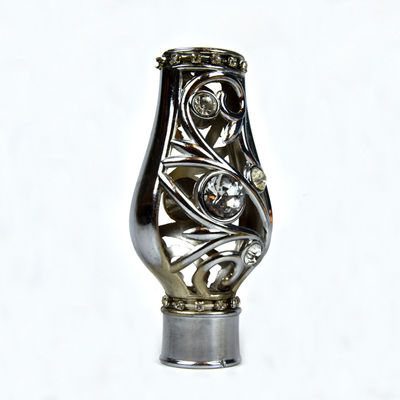 装飾のための王冠の形のカーテン・レールのヘッド水晶物質的な耐久財