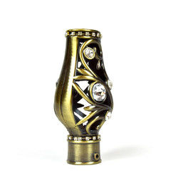 装飾のための王冠の形のカーテン・レールのヘッド水晶物質的な耐久財