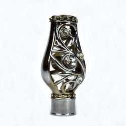 装飾のための王冠の形のカーテン・レールのヘッド水晶物質的な耐久財