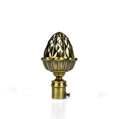 金のスライバ青銅色の銅色の19mmの窓カーテンの棒の付属品