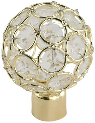 カーテン・レールのための贅沢で装飾的なガラス ヘッド カーテン・レールの付属品のカーテンのFinials
