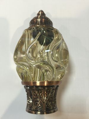 カーテン・レールのための贅沢で装飾的なガラス ヘッド カーテン・レールの付属品のカーテンのFinials