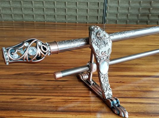 質のアルミニウム鉄の金属のカーテン・レール ブラケットの窓カーテンの棒の支持ブラケットは28/19のカーテン・レール ブラケット上がった