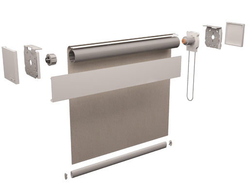 日夜スマートな制御を用いる理性的なブラインドの二重層のシマウマ様式