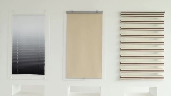 スマートな電気シマウマのカーテンの寝室の完全な停電は自動持ち上がるカーテンを防水する